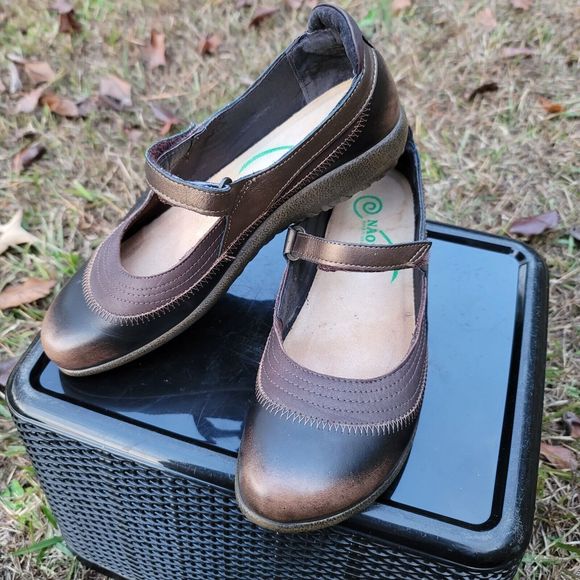 Naot Shoes - Naot Kirei Mary Jane Brown Combo Shoes Womens Size 9 (40)